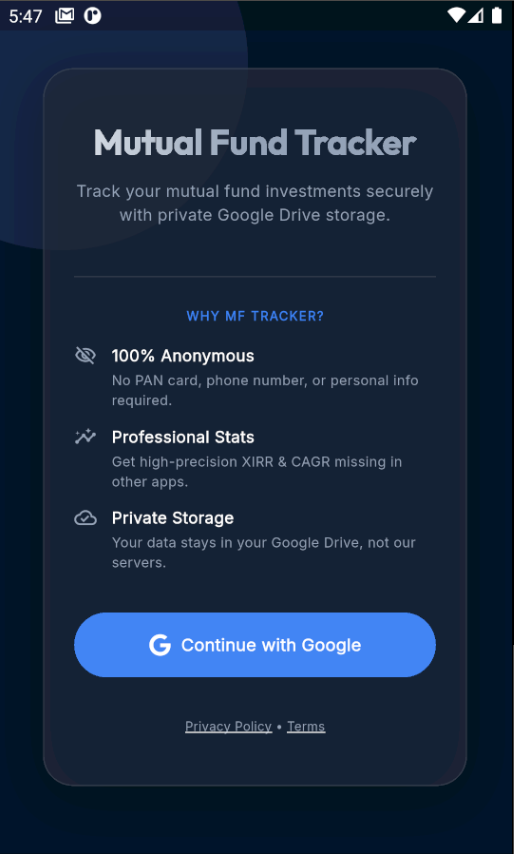 MF Tracker Dashboard